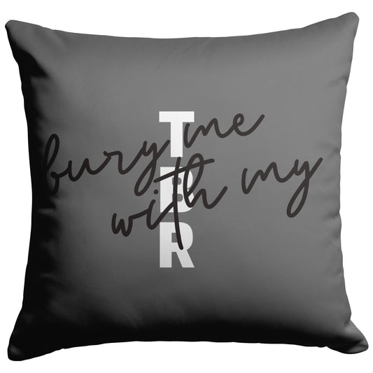 Bury Me With My TBR Bookish Throw Pillow