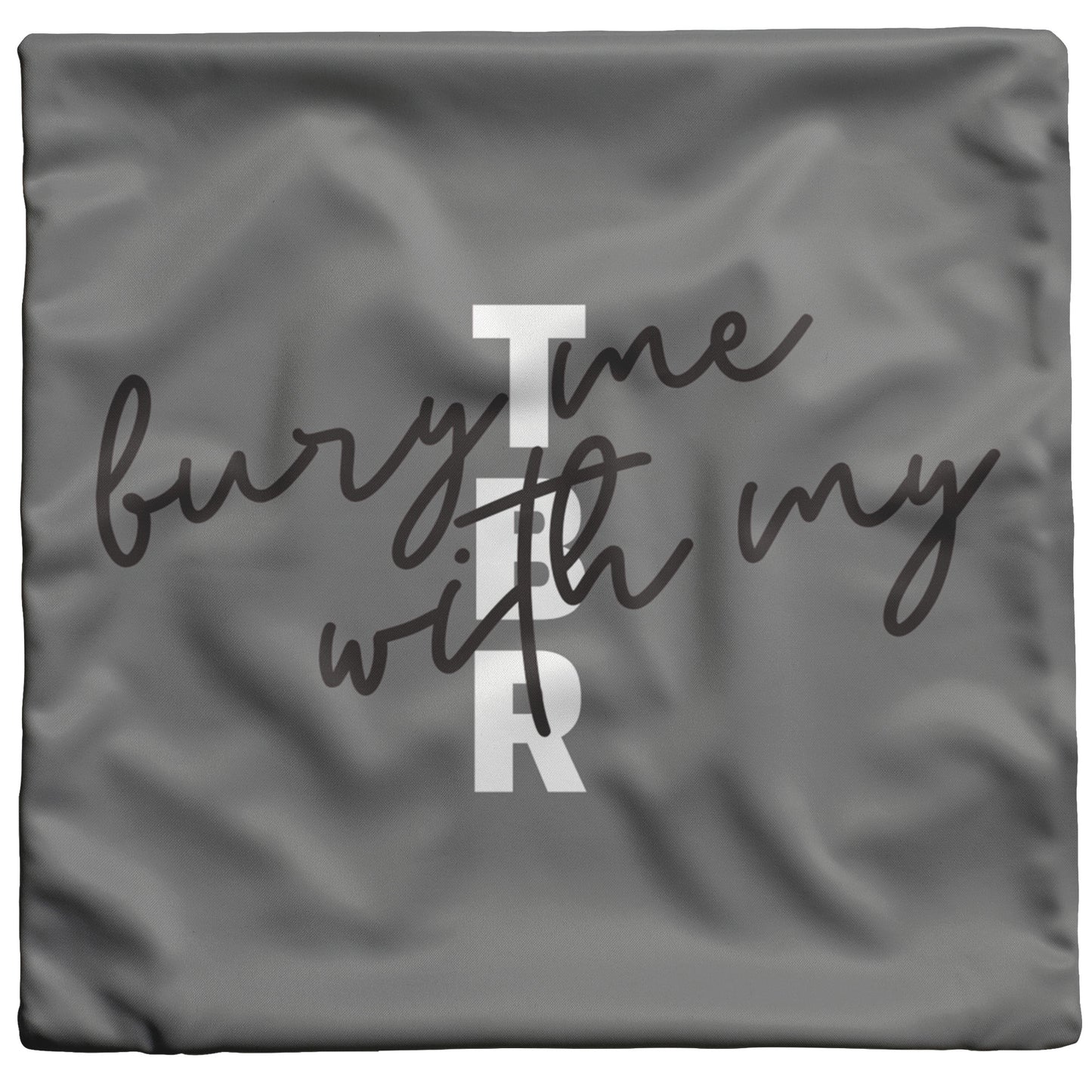 Bury Me With My TBR Bookish Throw Pillow