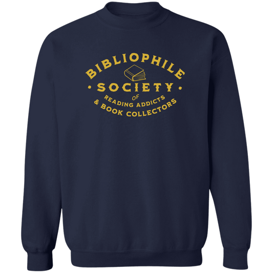 Bibliophile Society Of Reading Addicts Crewneck Pullover Sweatshirt